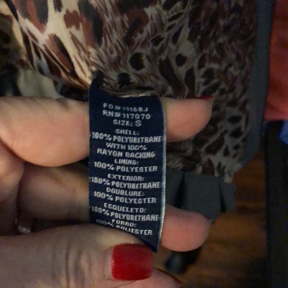 Lane Crawford Gray Leather Look Jacket - Small - Picture 7 of 7